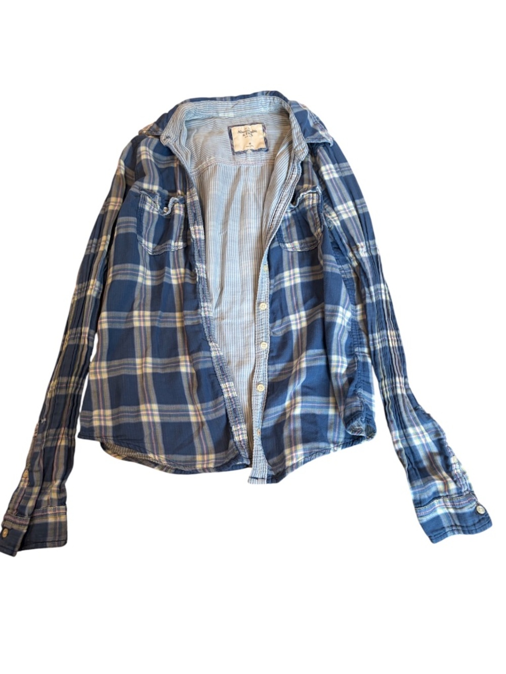 Abercrombie & Fitch Blue Flannel | Size Medium